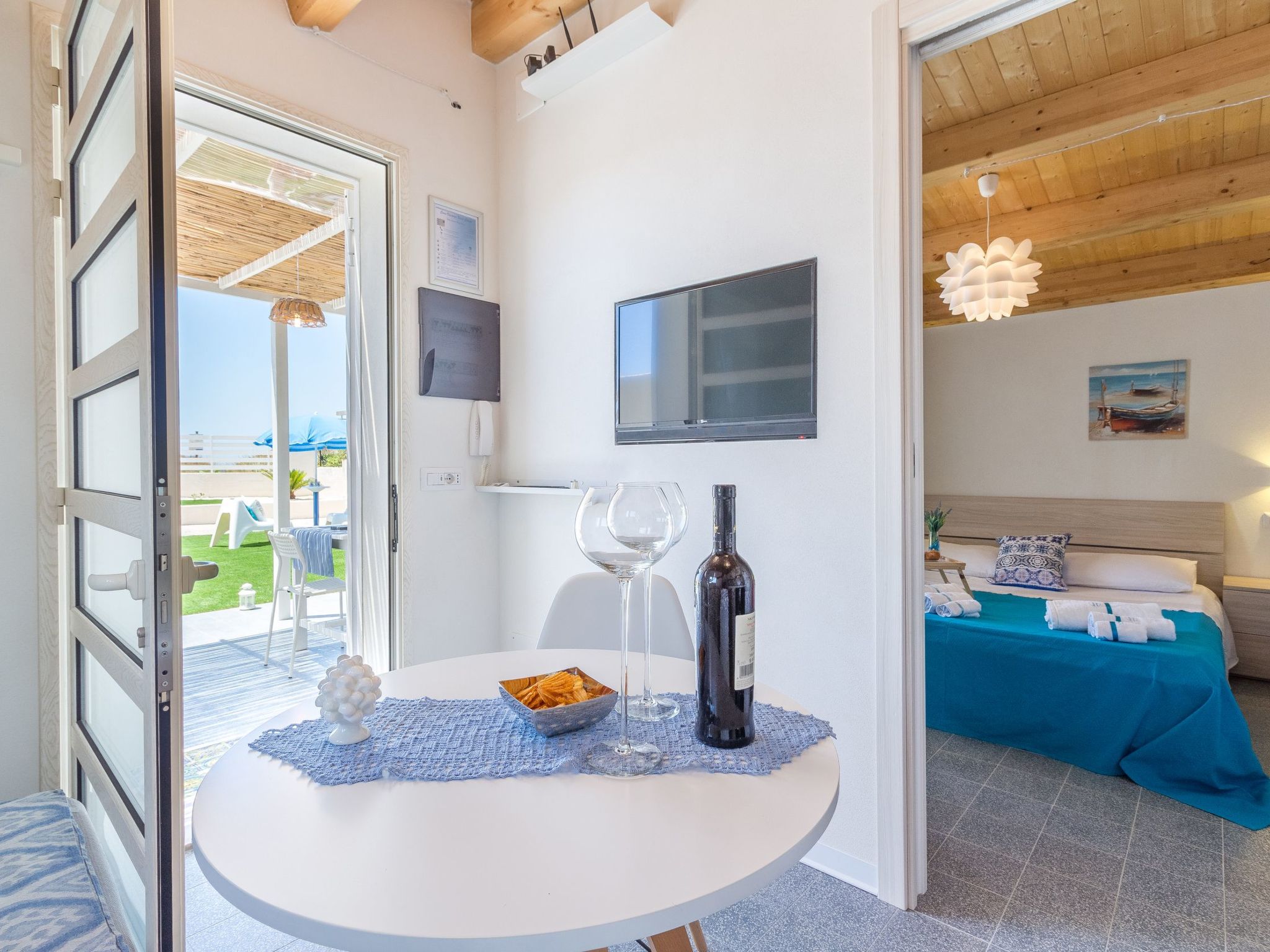 Oneiro, Unterkunft am Strand mit großer Terrasse-Binnen