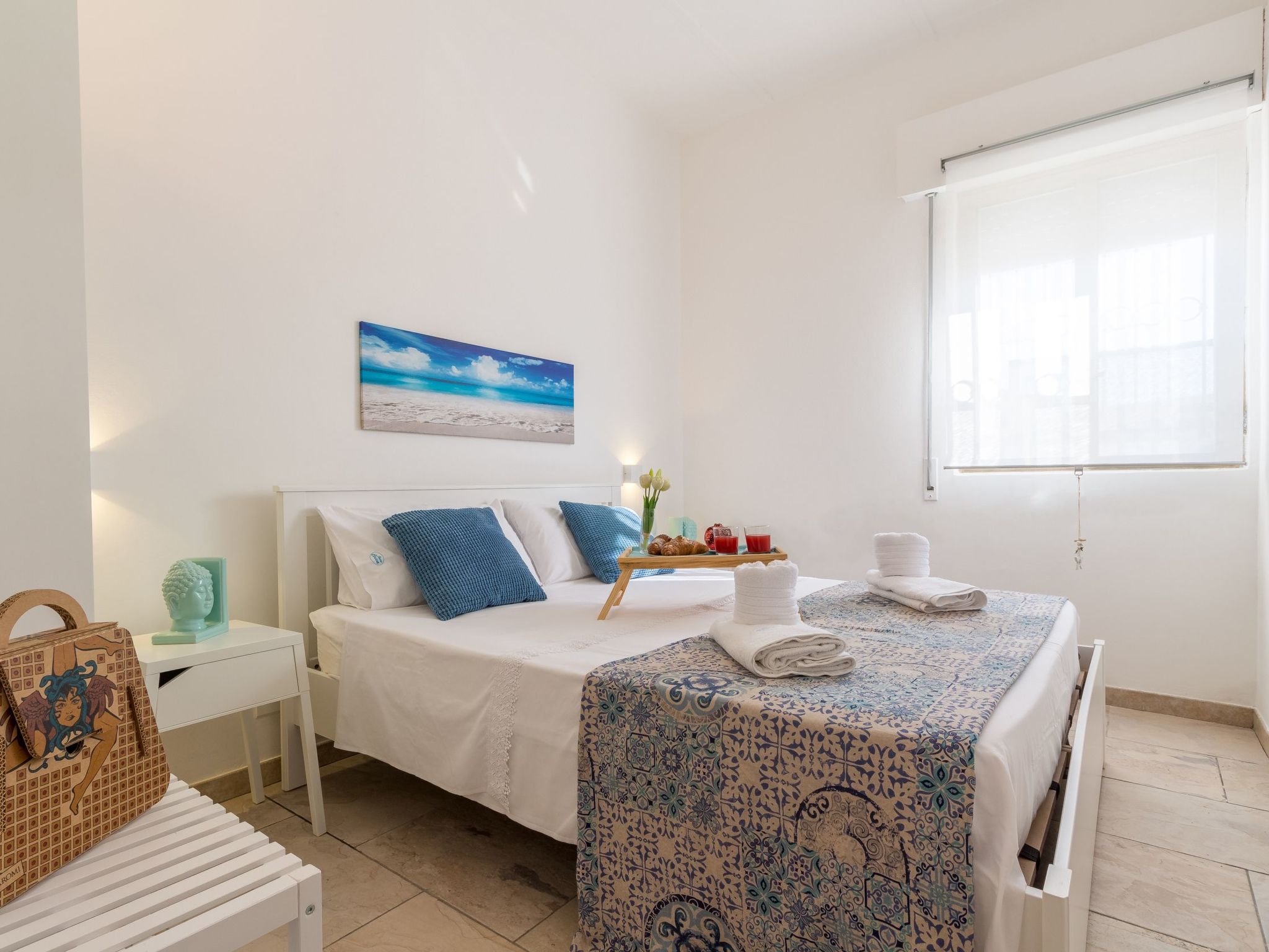 Edoné, Wohnung mit Blick auf einen Sandstrand-Binnen