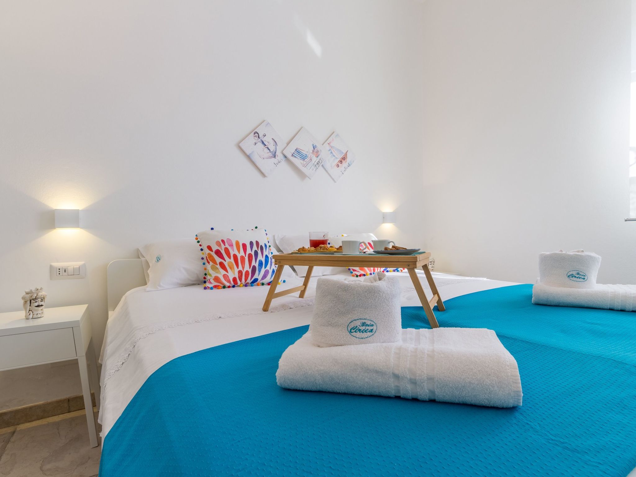 Edoné, Wohnung mit Blick auf einen Sandstrand-Binnen