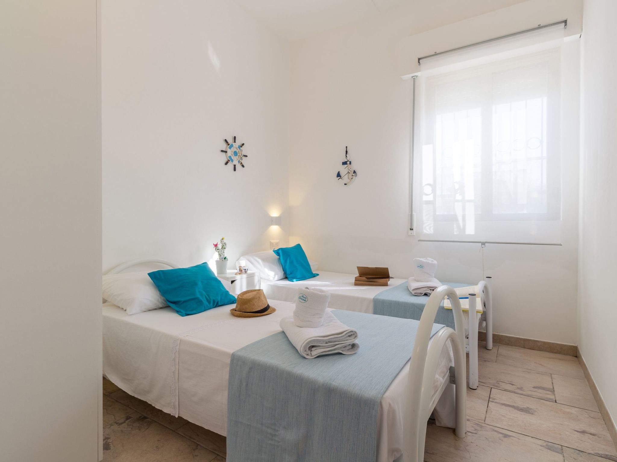 Edoné, Wohnung mit Blick auf einen Sandstrand-Binnen