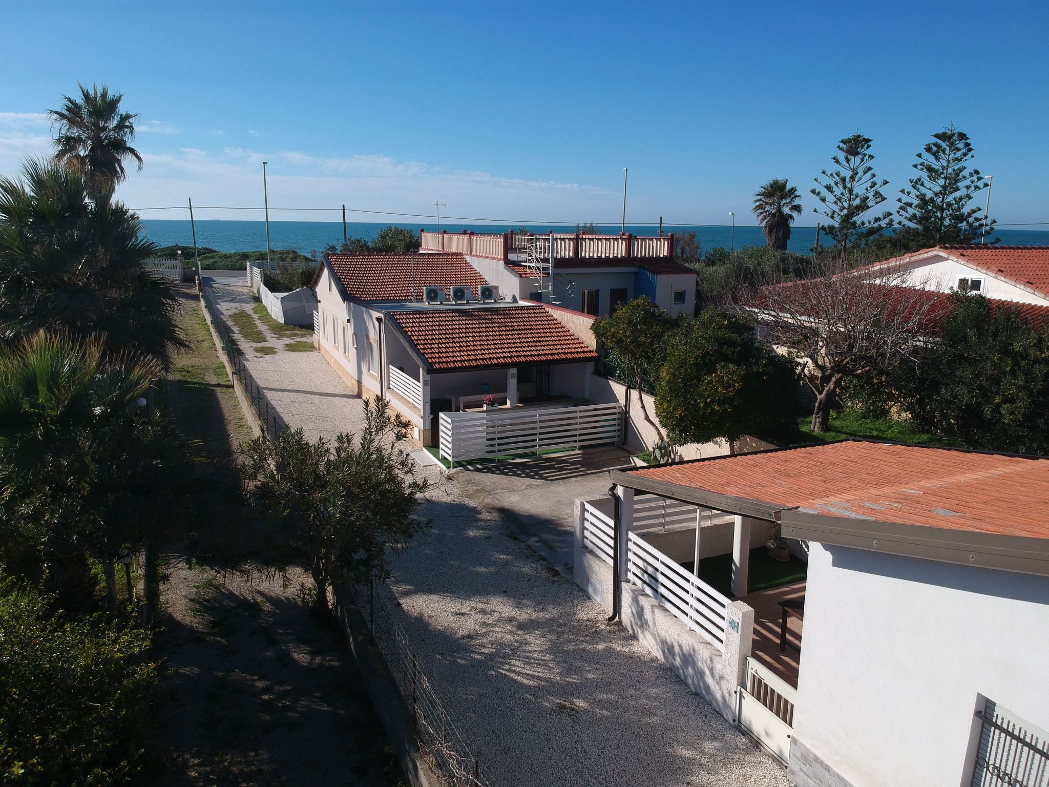 Edoné, Wohnung mit Blick auf einen Sandstrand-Binnen