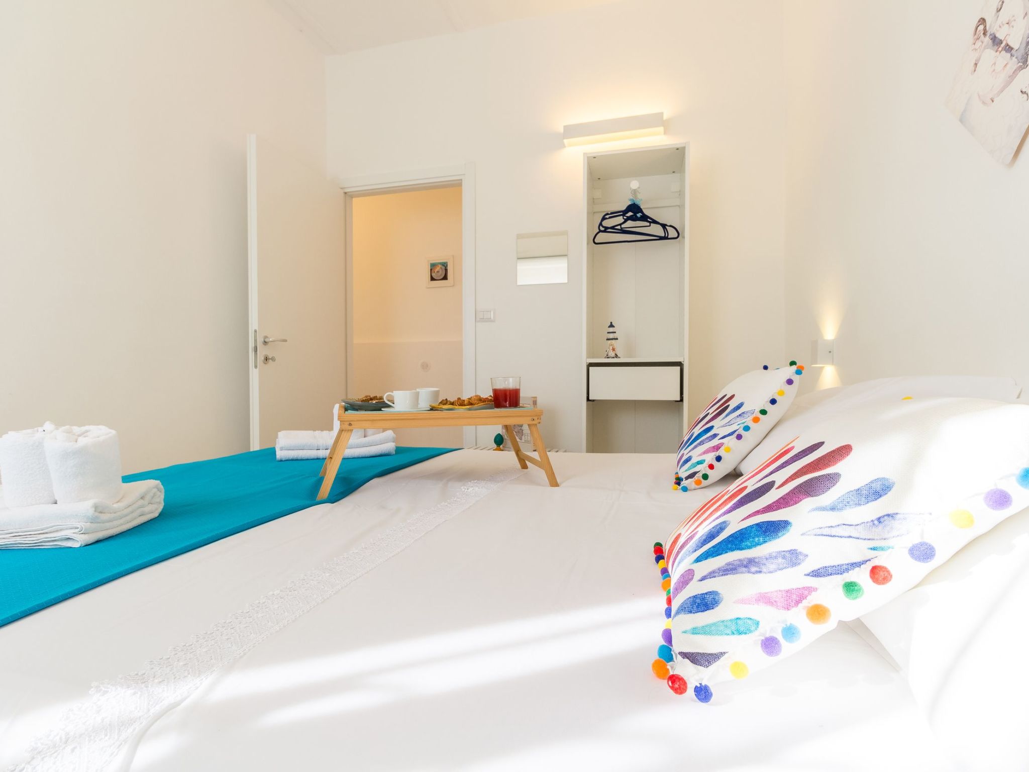 Edoné, Wohnung mit Blick auf einen Sandstrand-Binnen