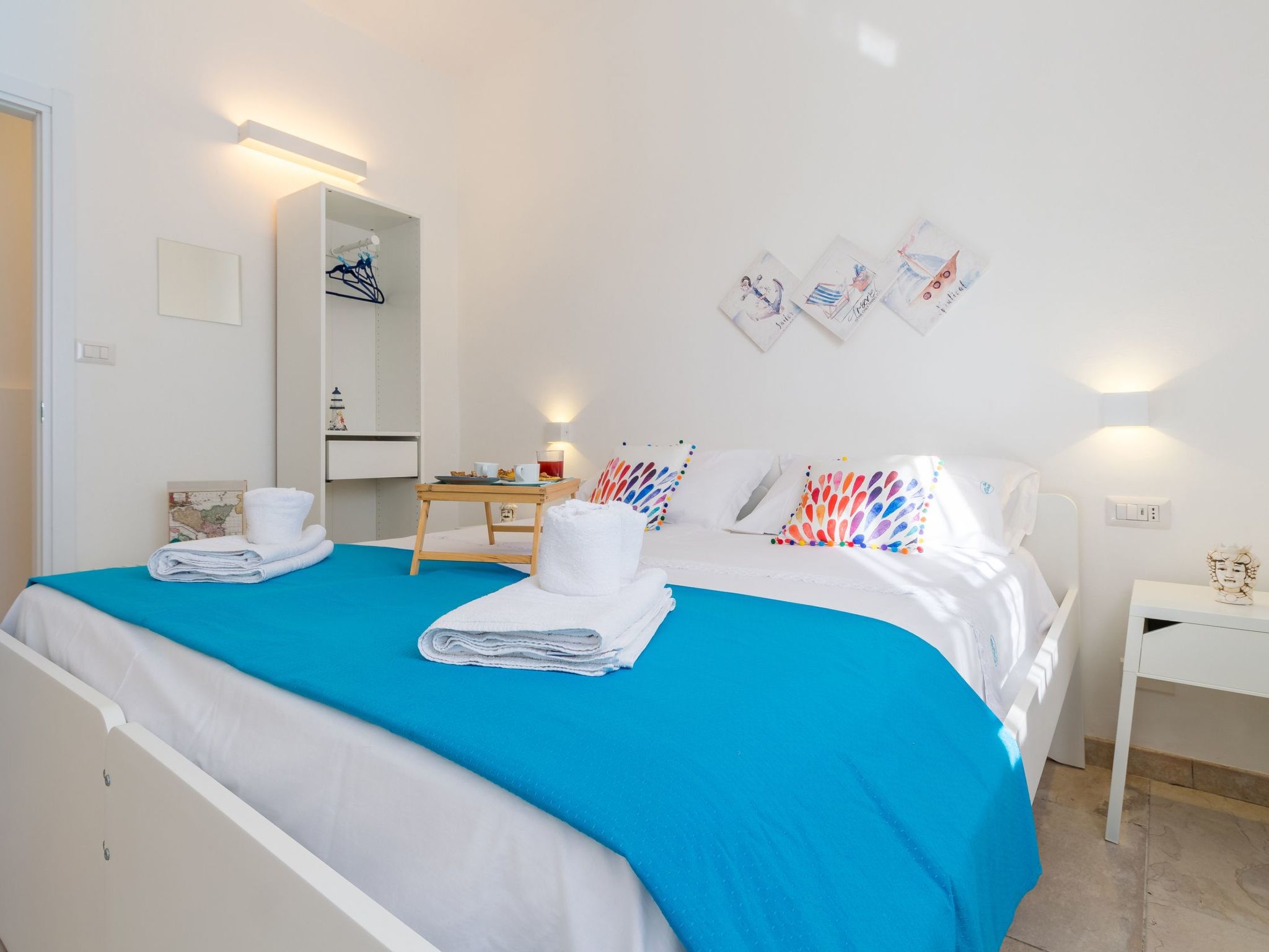 Edoné, Wohnung mit Blick auf einen Sandstrand-Binnen