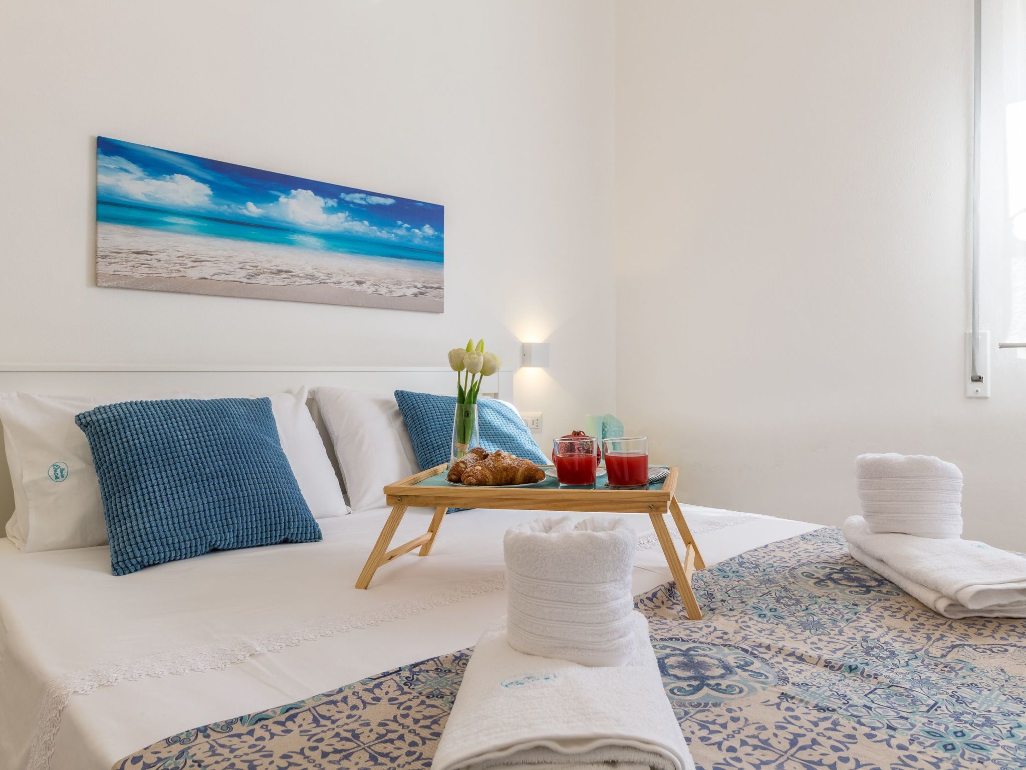 Edoné, Wohnung mit Blick auf einen Sandstrand-Binnen