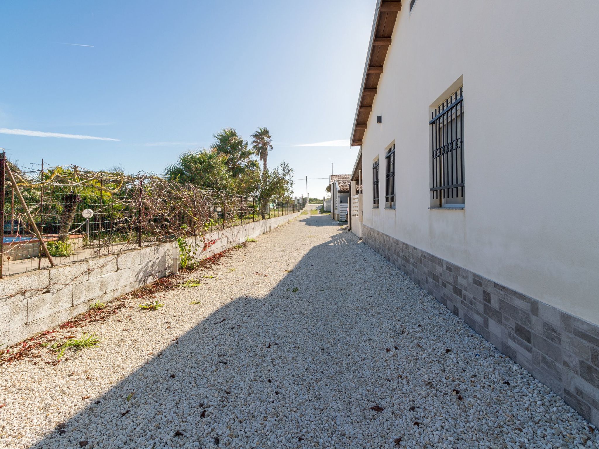 Edoné, Wohnung mit Blick auf einen Sandstrand-Binnen
