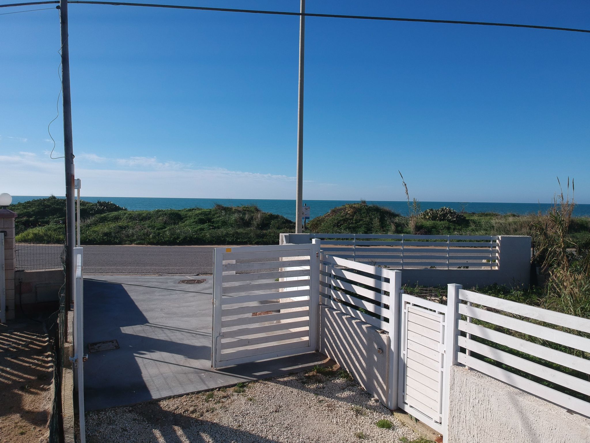 Edoné, Wohnung mit Blick auf einen Sandstrand-Binnen