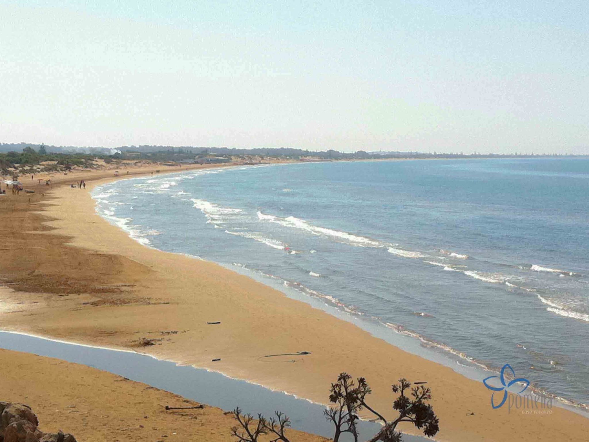 Edoné, Wohnung mit Blick auf einen Sandstrand-Binnen