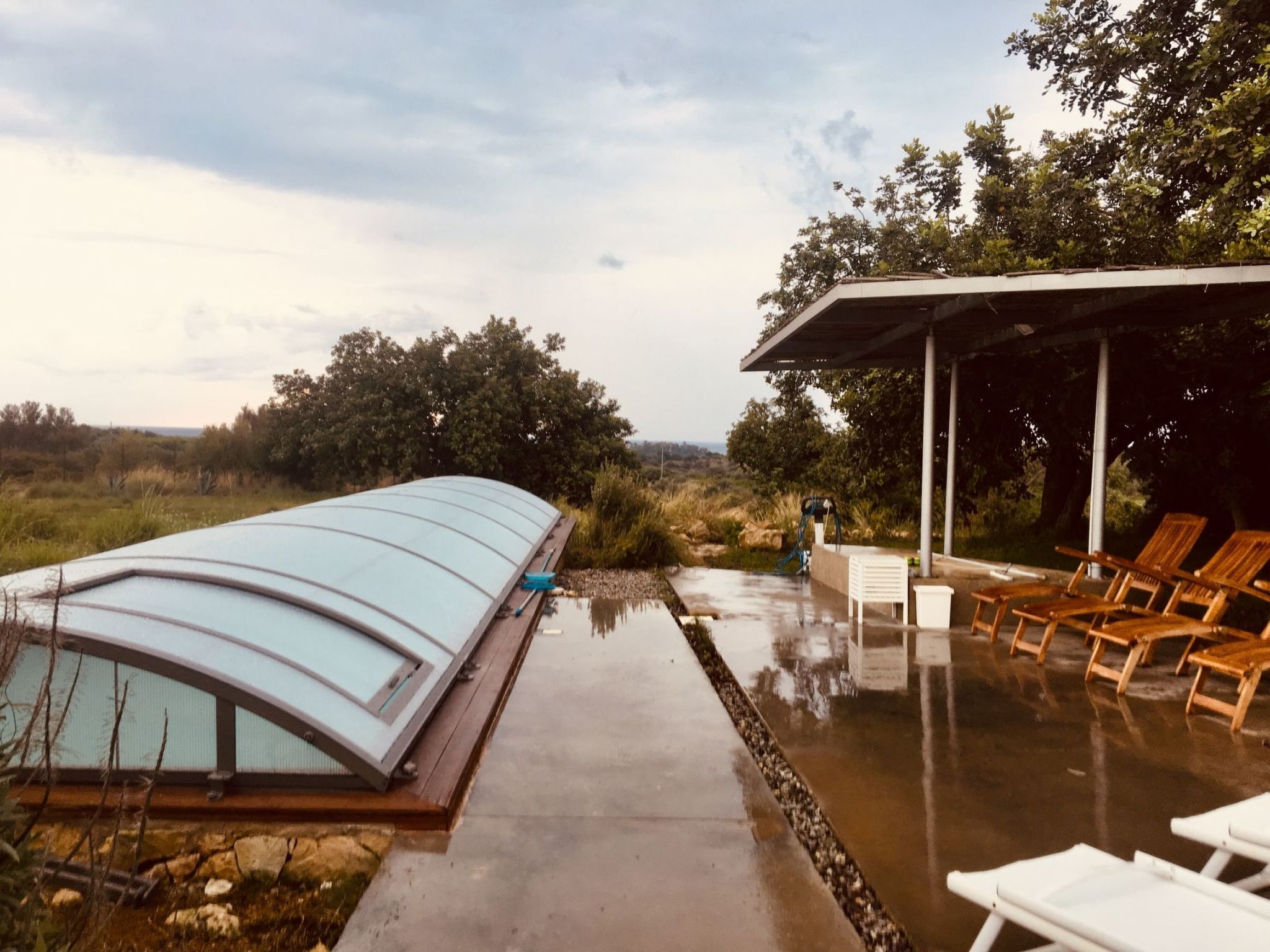 Villa Vendicari Senior Parkplatz, Schwimmbad.-Dedans