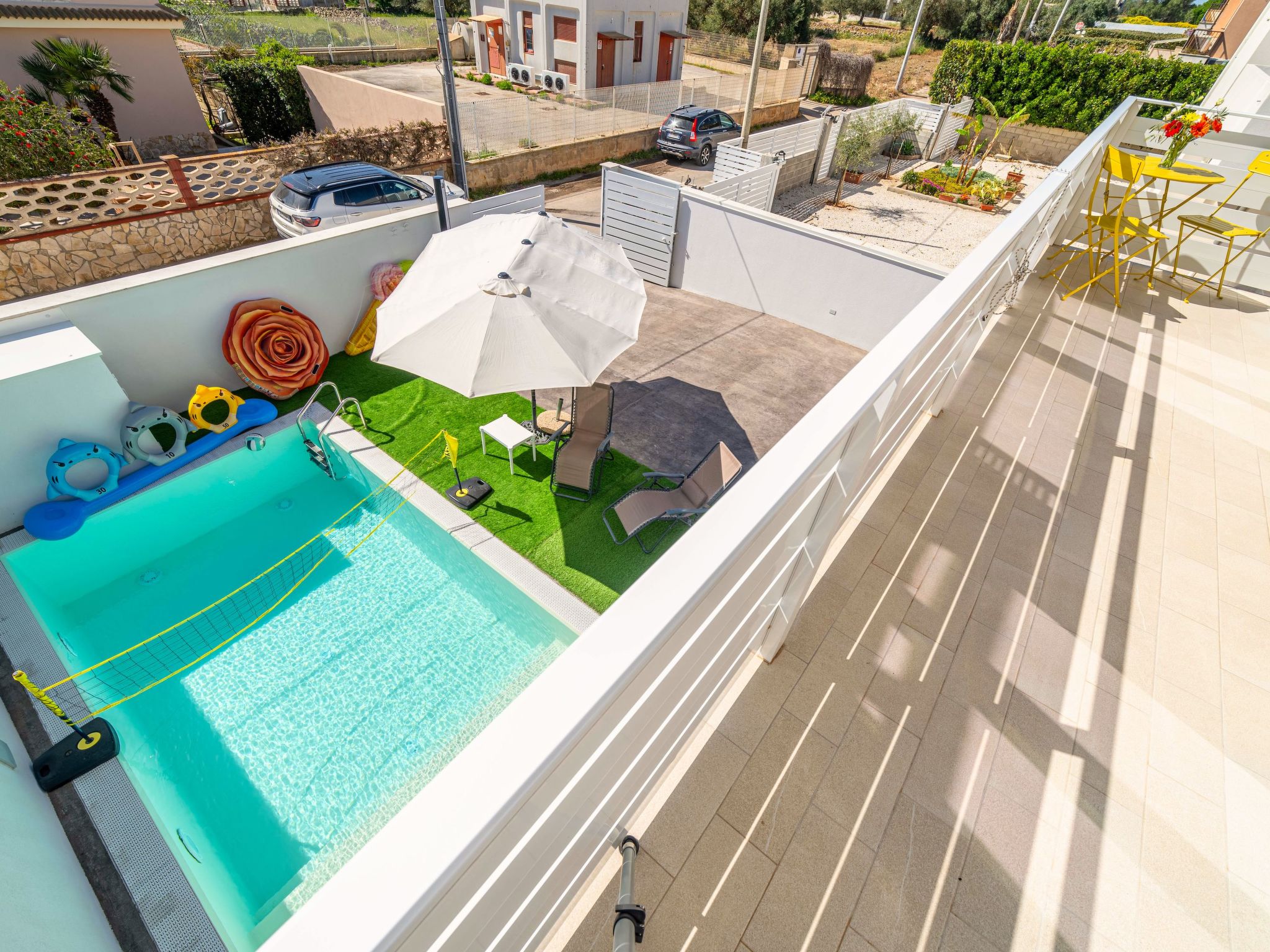 Schwimmbad, elegant, in Strandnähe-Dedans