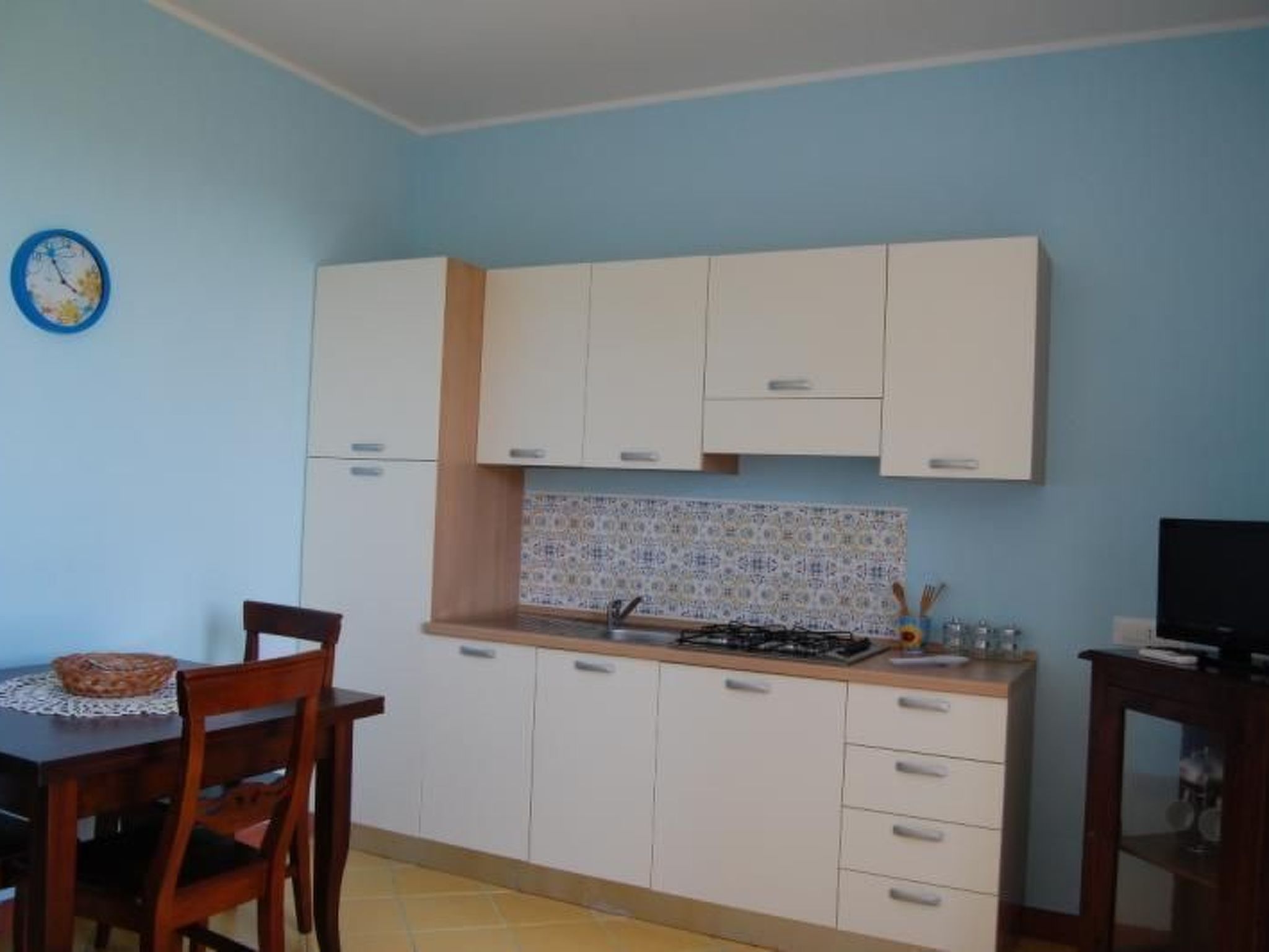 Zweizimmerwohnung 1 mit Terrasse, Gemeinschaftspool-Binnen