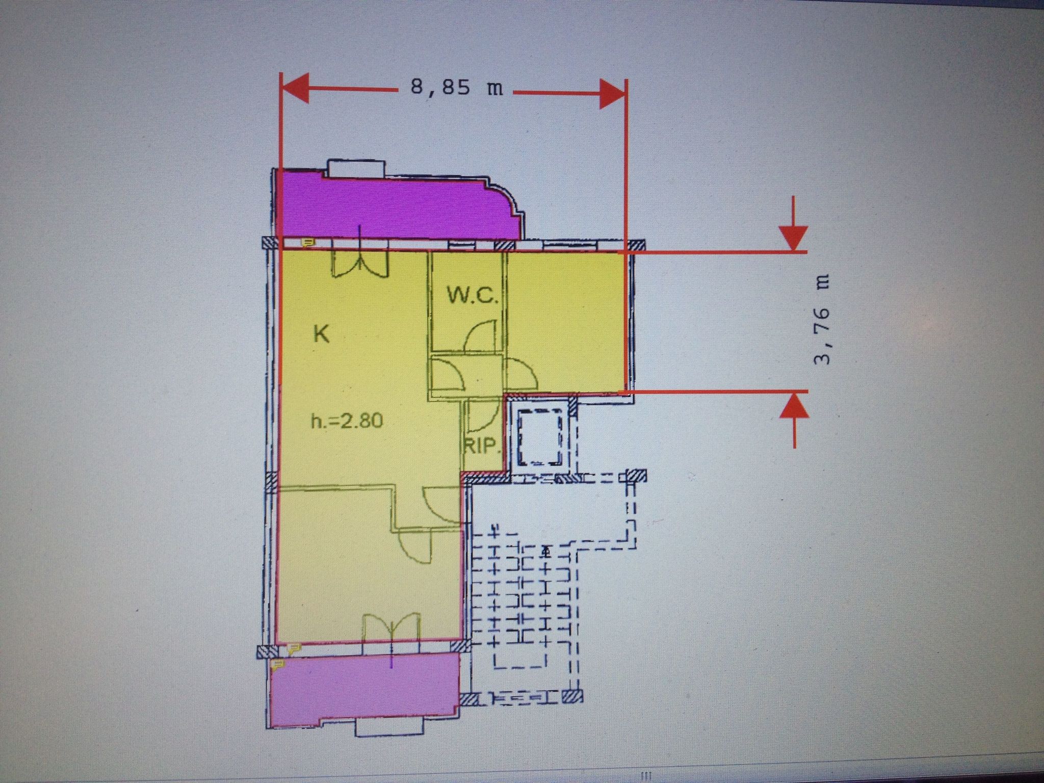 Wohnung im ersten Stock der Residenz Antigua-Drinnen