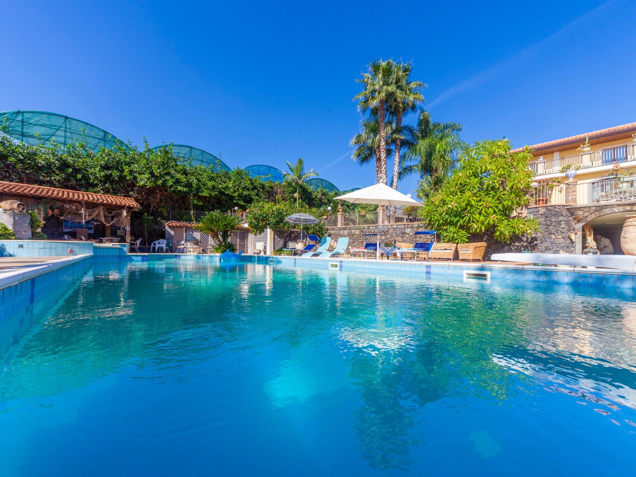 Vakantiehuis met privé zwembad in Fiumefreddo (Italië) voor 10 personen