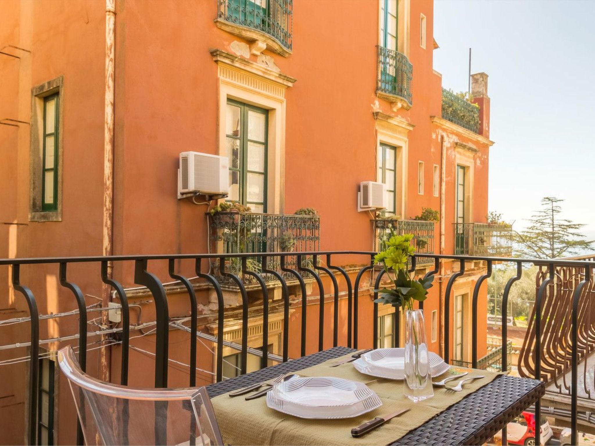Wohnung in Taormina mit Terrasse-Dedans
