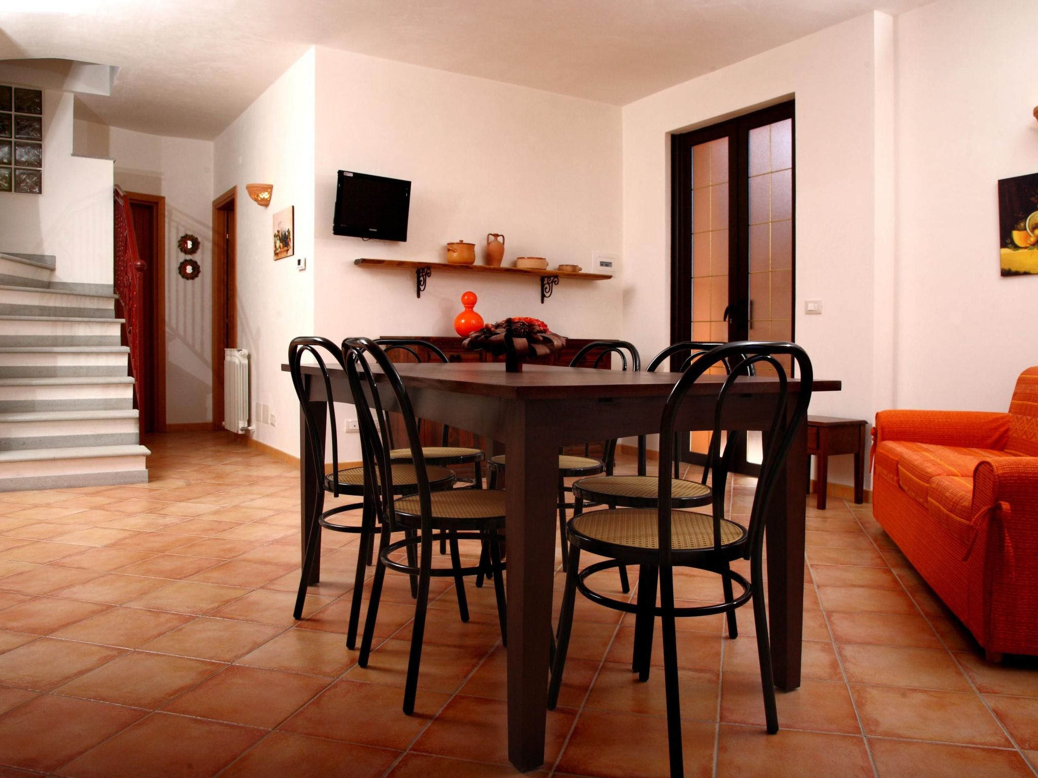 Orange Wohnung-Binnen