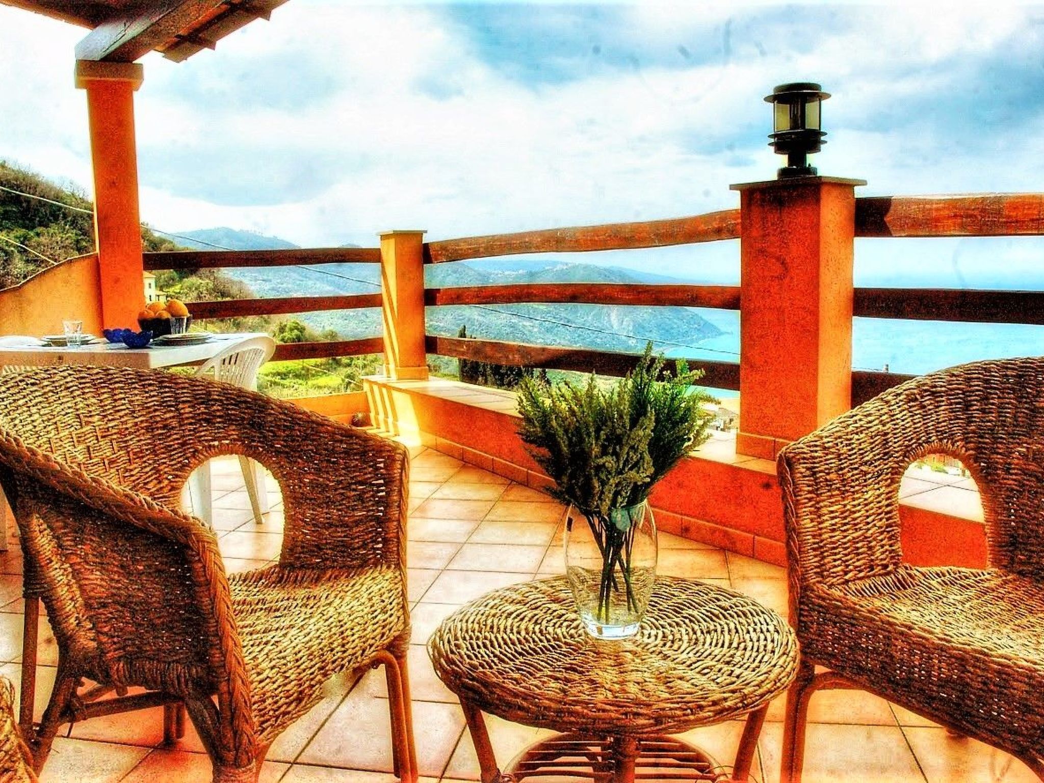 Orange Wohnung-Buiten