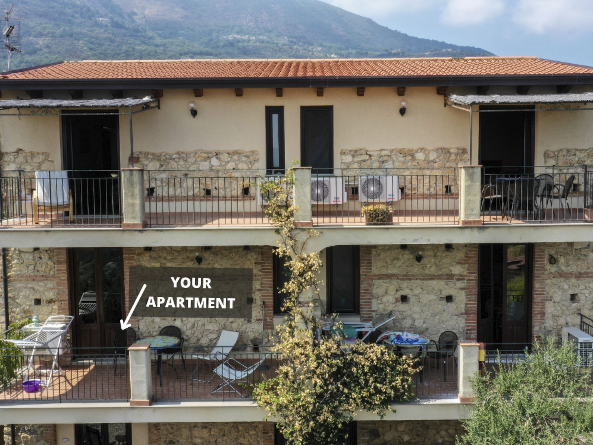 Wohnung in San Giorgio mit gemeinsamem Pool, Grill und Terrasse - Buiten