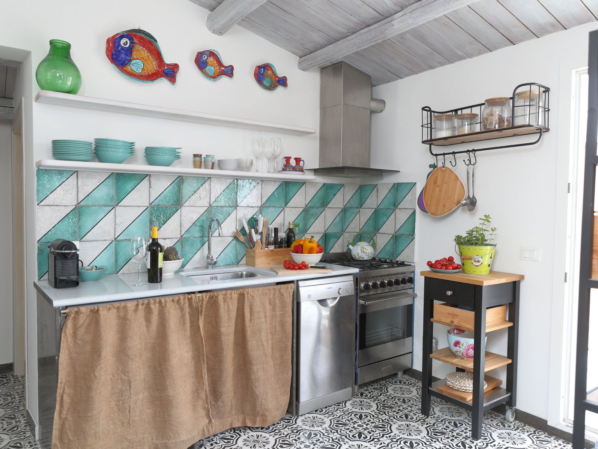 Charmante Wohnung in Cefalù mit Terrasse-Binnen