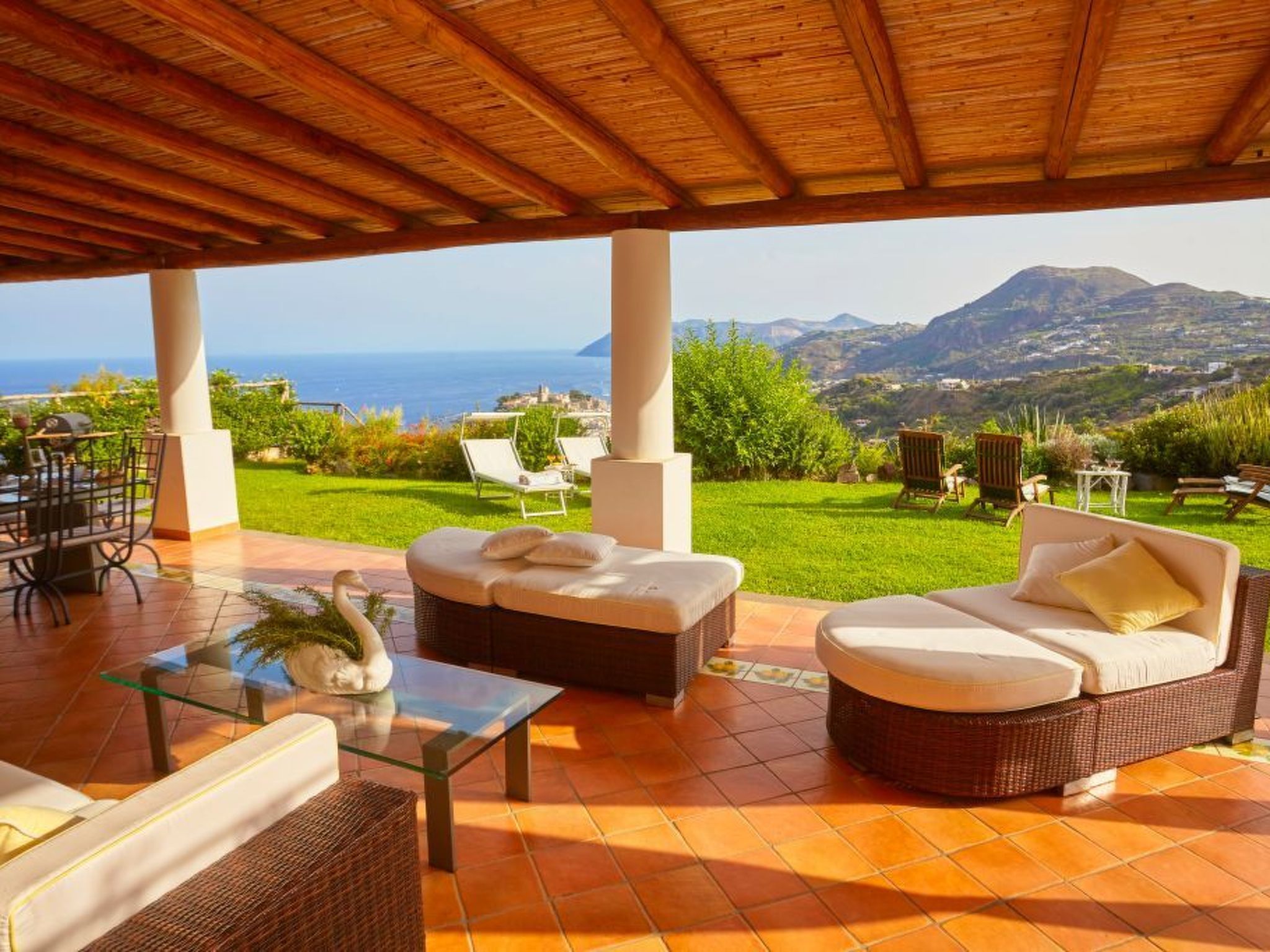 Vakantiehuis met privé zwembad in Eolie Lipari (Italië) voor 6 personen