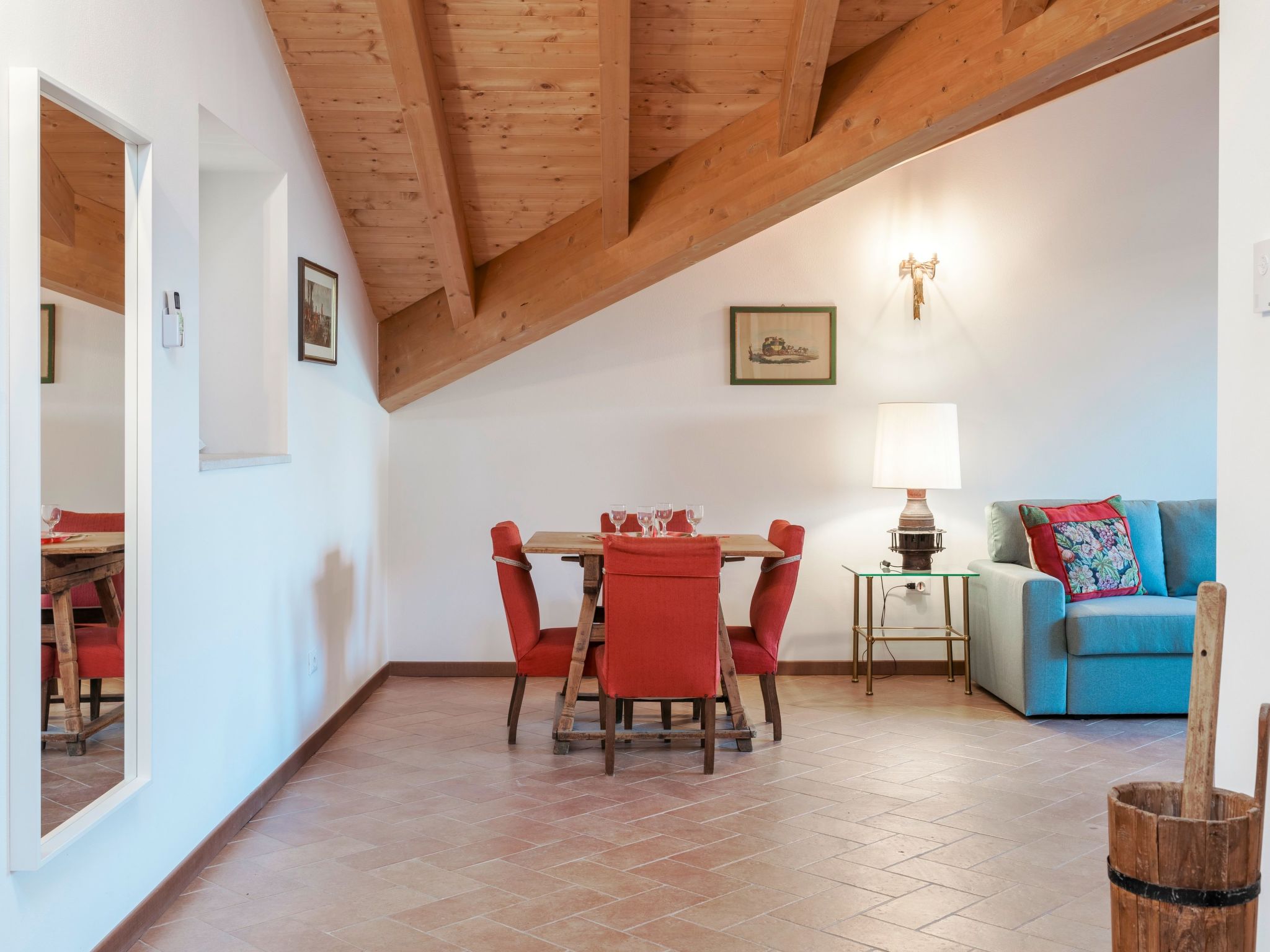 Penthouse - Doppelbett und Doppelschlafcouch