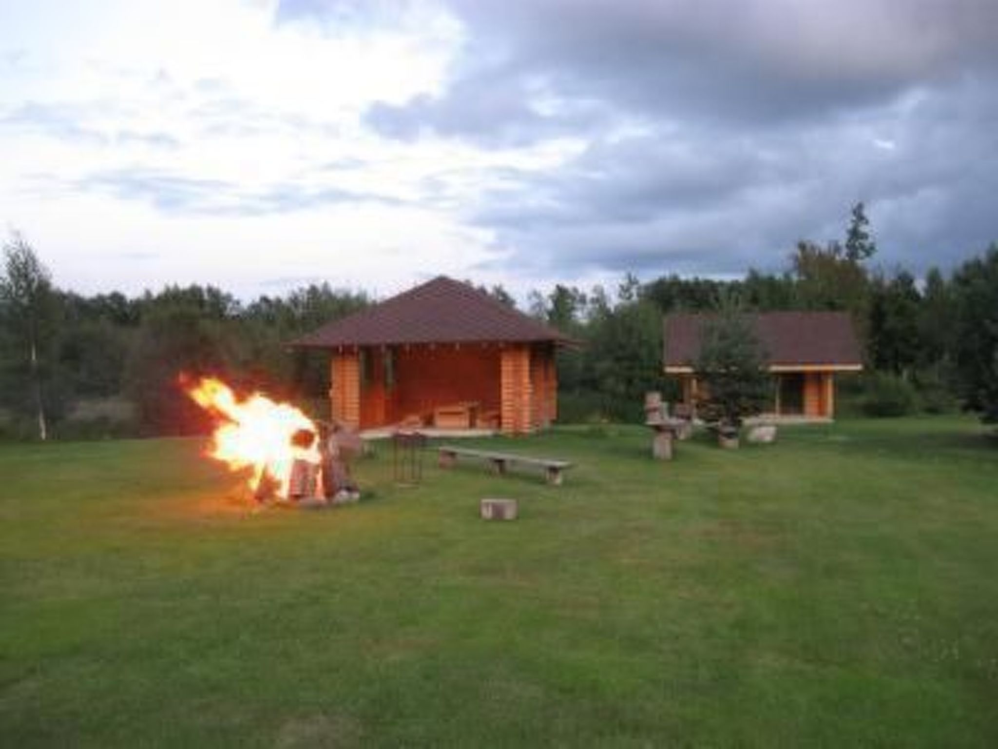 Fachwerkhaus "Kalnakriknas" mit Terrasse
