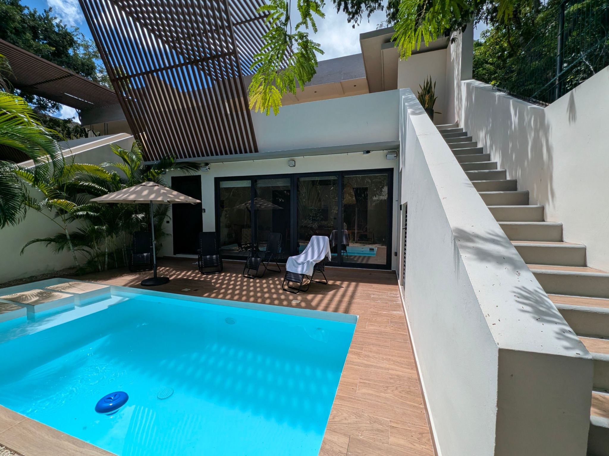 Maison Luxuriöse 4-Schlafzimmer-Villa mit privatem Pool in Tulum – Terrasse, photo 48 sur 49
