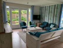 Vrijstaand vakantiehuis met tuin op 600m van zee, 10 pers. - thumbnail 4