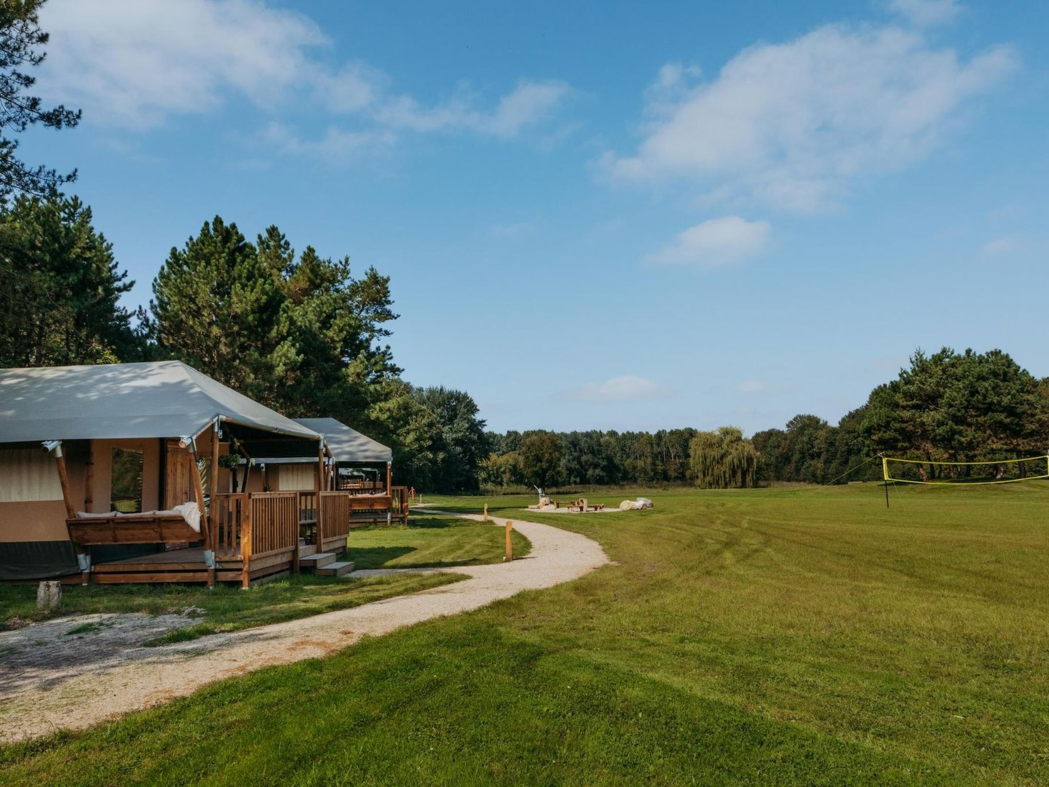 De Glamping - Combo Lodge | 5 p lodge + 2 p tent