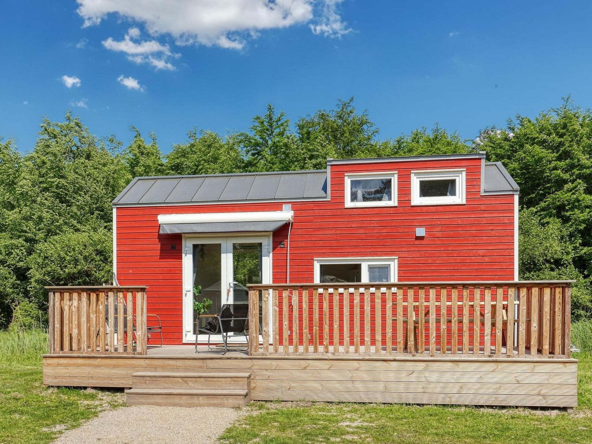De Glamping - Tiny House rood | 5p