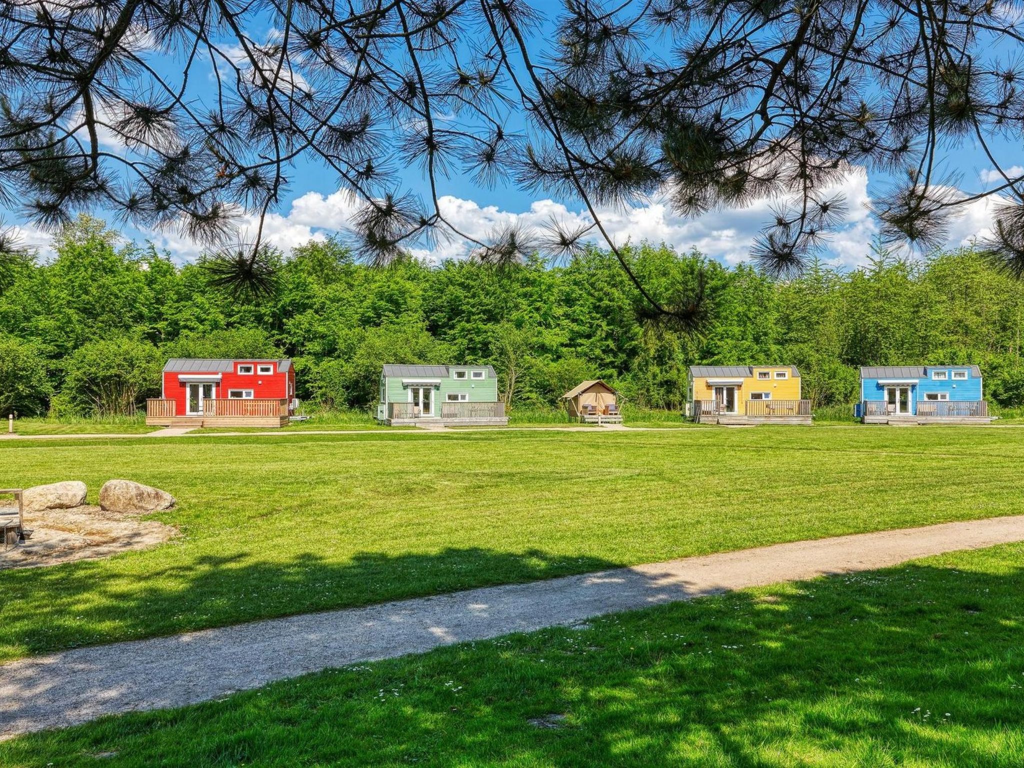 De Glamping - Tiny House rood | 5p