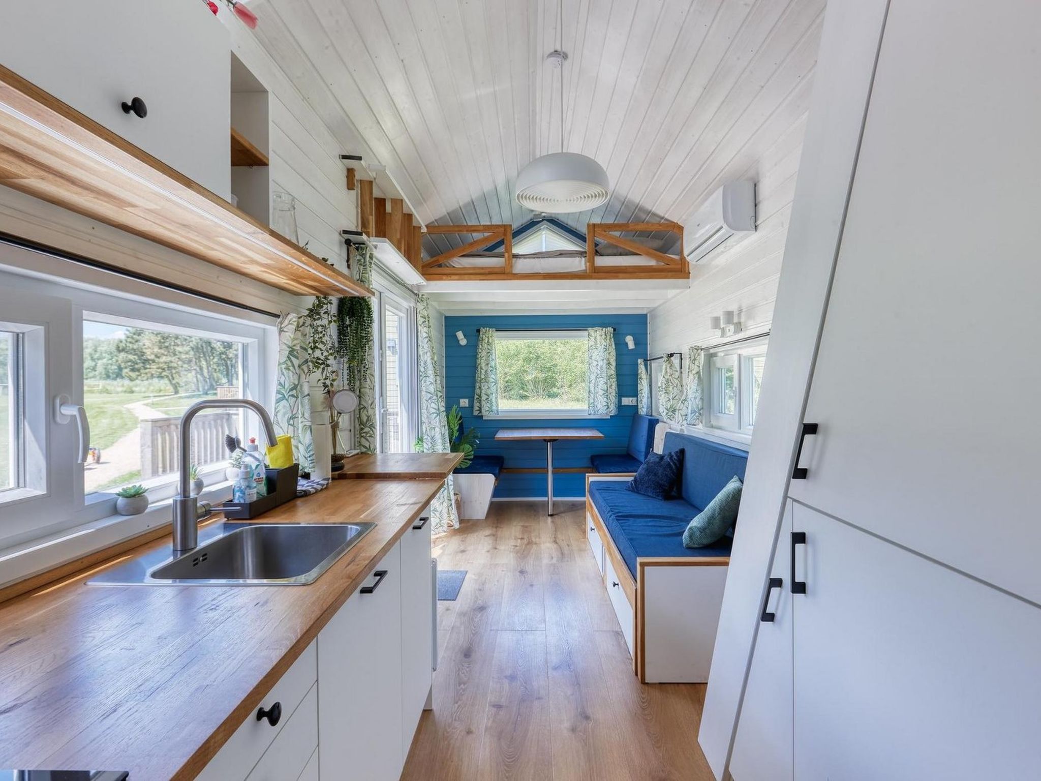 De Glamping - Blauwe Tiny House | 6p