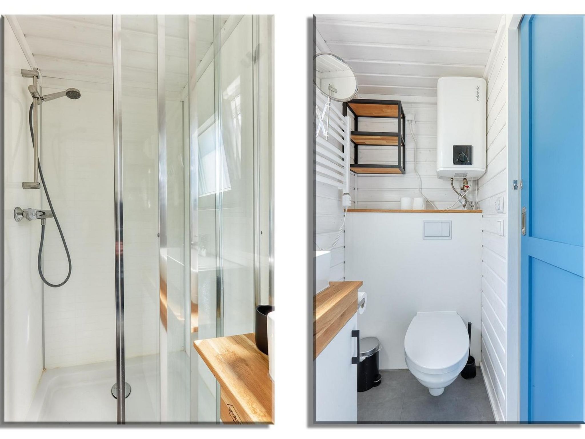 De Glamping - Blauwe Tiny House | 6p - Buiten