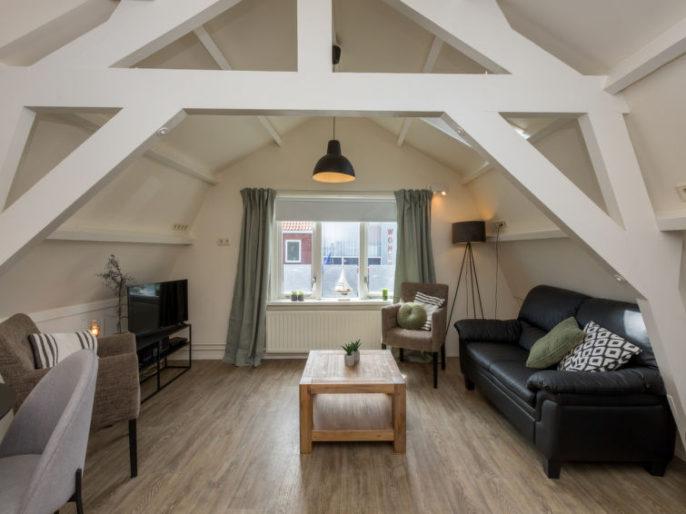 "StrandLust Westkapelle", appartement 3-kamers 53 m2, op de bovenverdieping. Comfortabel ingericht: woon-/eetkamer met internationale TV-zenders en Flatscreen TV. 2 kamers, elke kamer heeft 2 bedden. ..