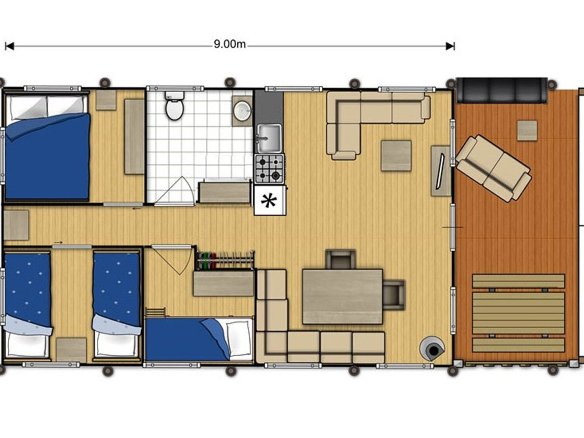 Camping de Molenhof - Tentlodge 6 personen