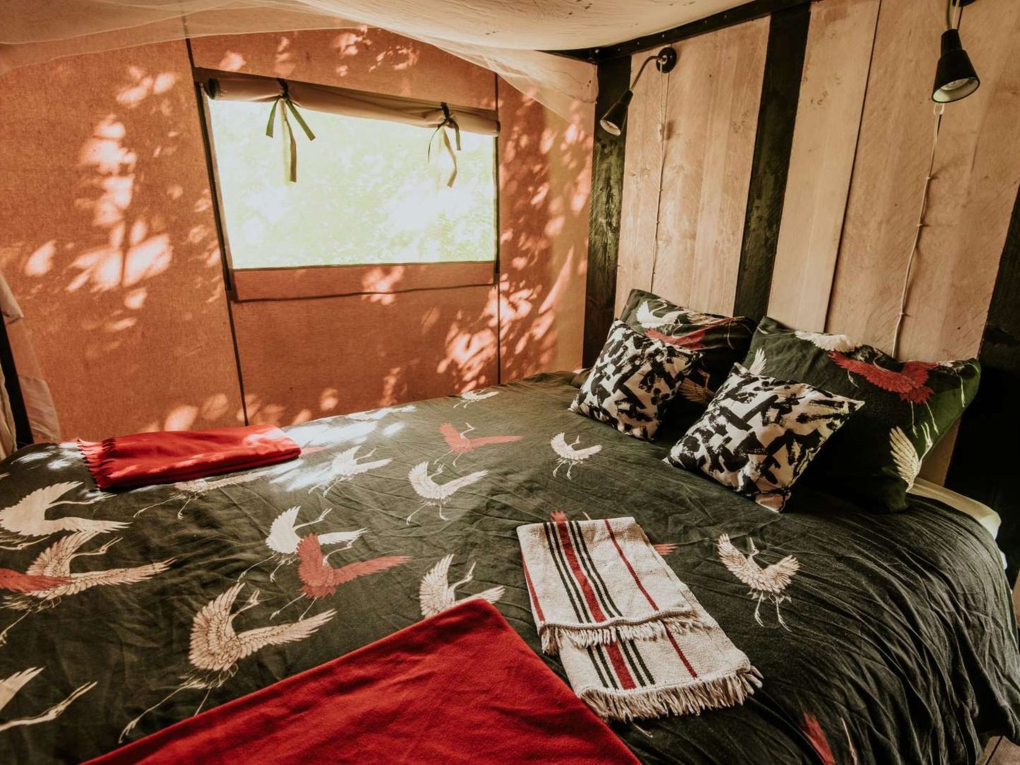 Kampari - Luxe Safaritent - Kraanvogel - Buiten