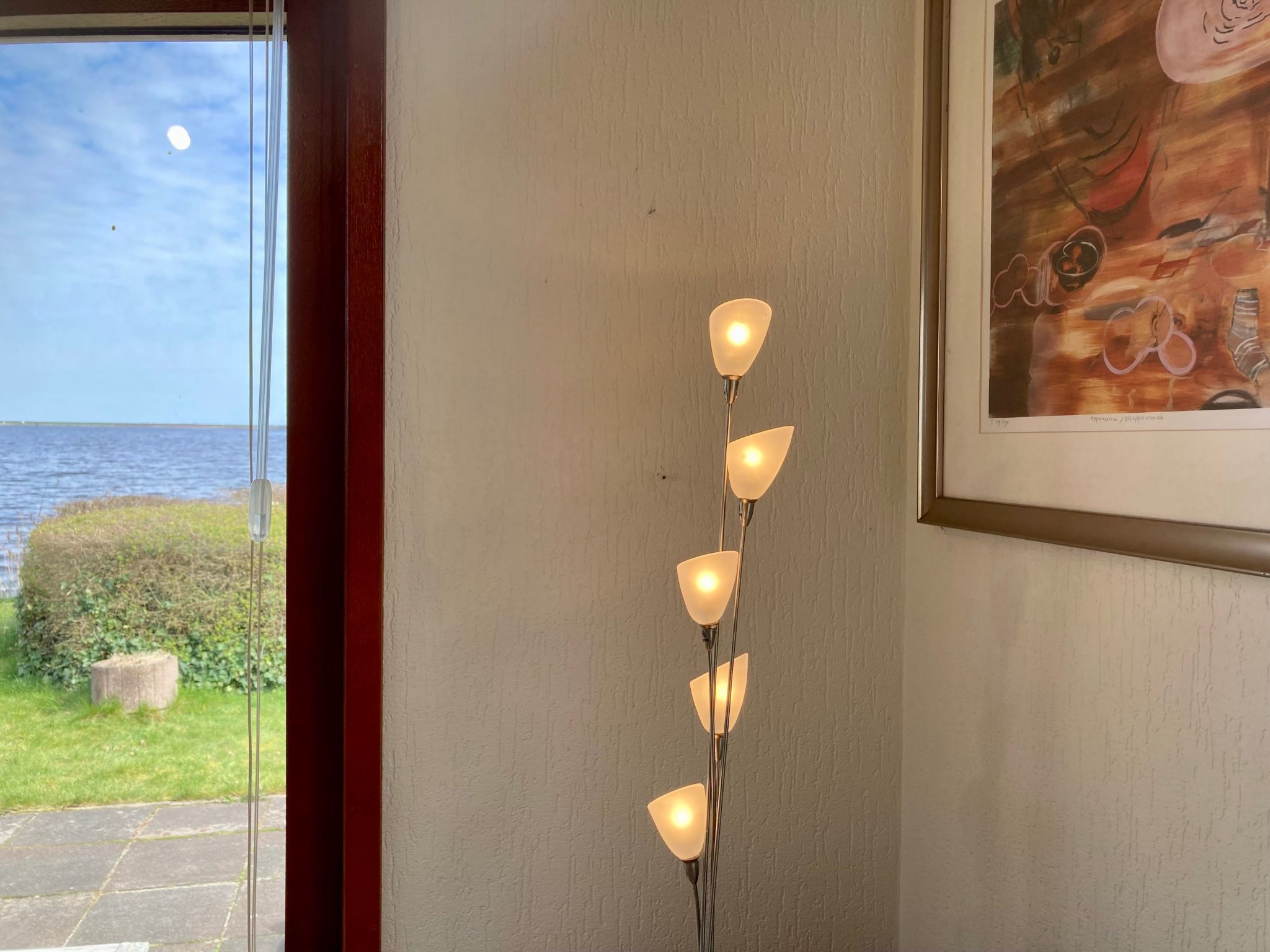Haus Sonnenschein mit Blick auf das Lauwersmeer-Drinnen