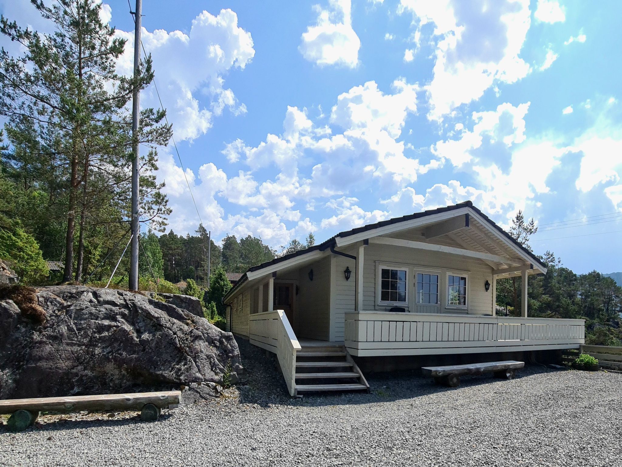 Mit Blick auf das Wasser