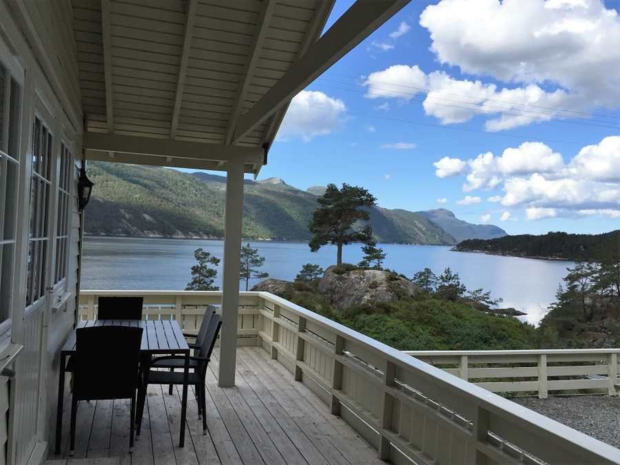 Mit Blick auf das Wasser