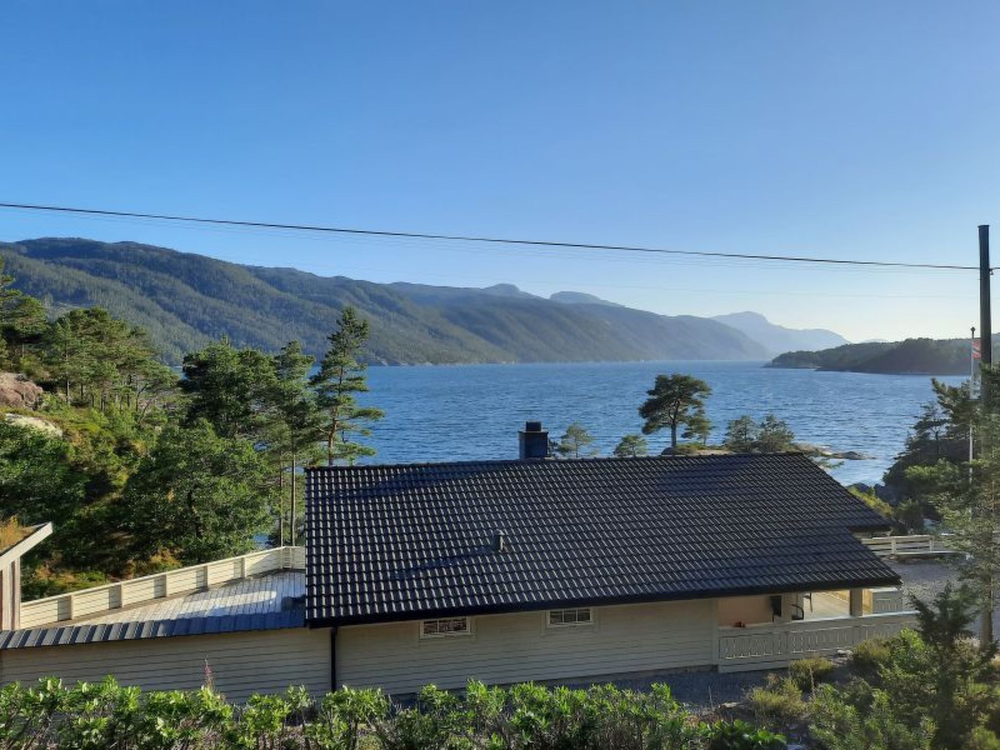 Mit Blick auf das Wasser