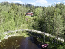 Authentiek vissershuis aan het meer Hustjønn in Felle, West-Telemark - thumbnail 5