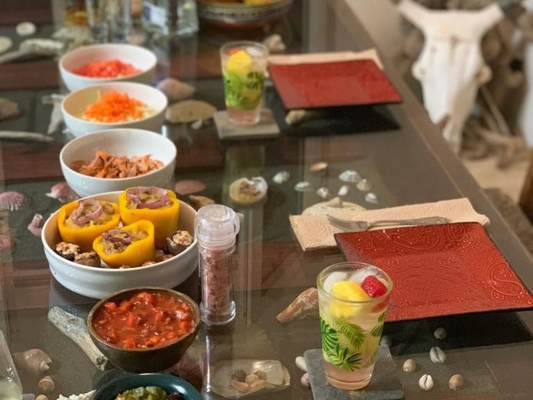 Maison La Hacienda Ojo de Agua Private Villa mit Meerblick und Pool * 8 Erwachsene – Cuisine et coin repas, photo 40 sur 64