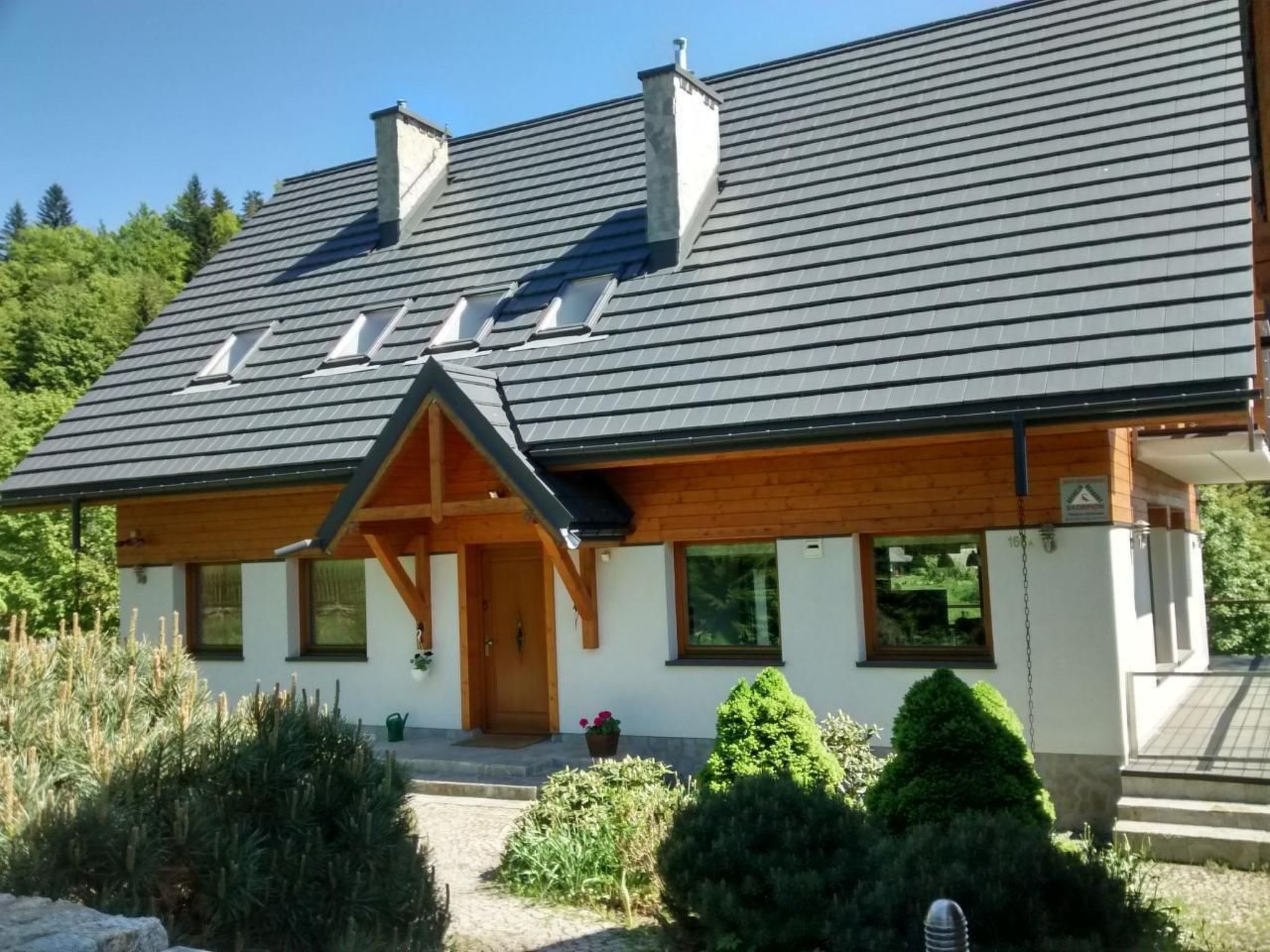 Ferienhaus mit umzäuntem Garten in Zwardon (Polen) und 1 Hund erlaubt