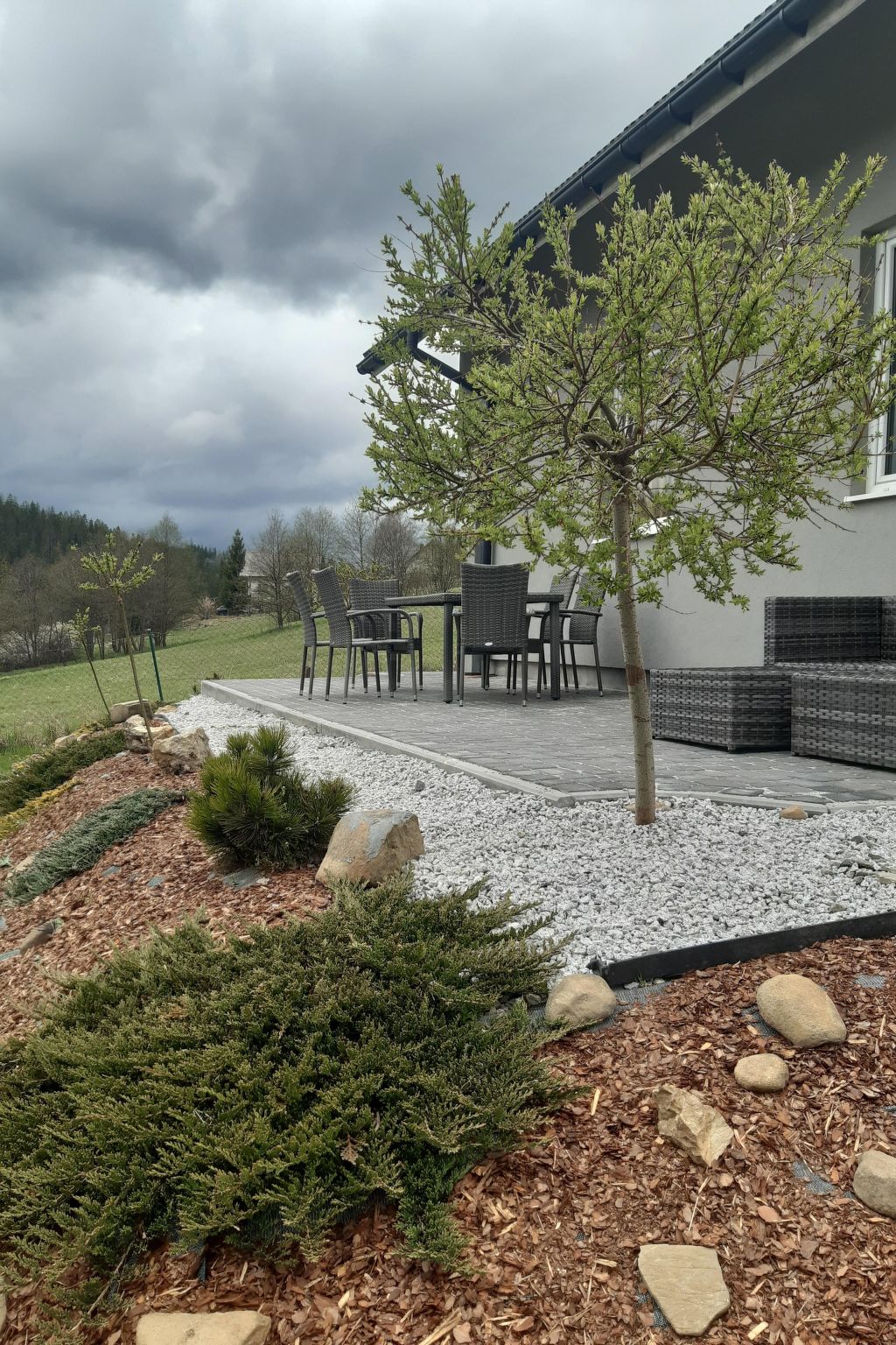 Modernes Ferienhaus in Kiczora mit Großem Garten-Binnen