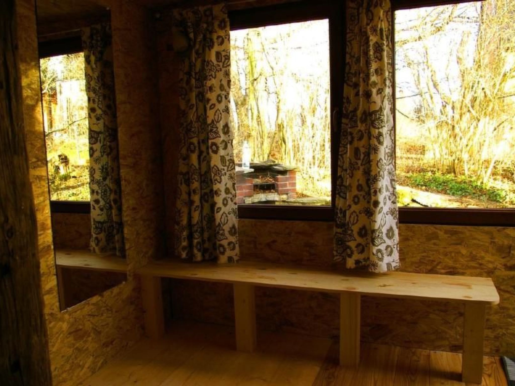 Blockhaus in Gajówka mit Kaminofen-Inside