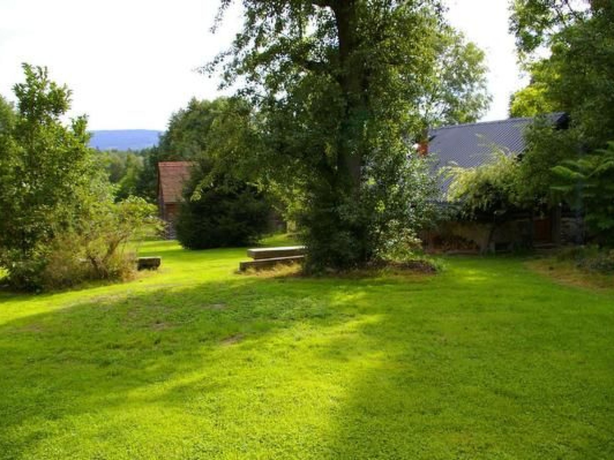 Blockhaus in Gajówka mit Kaminofen-Inside