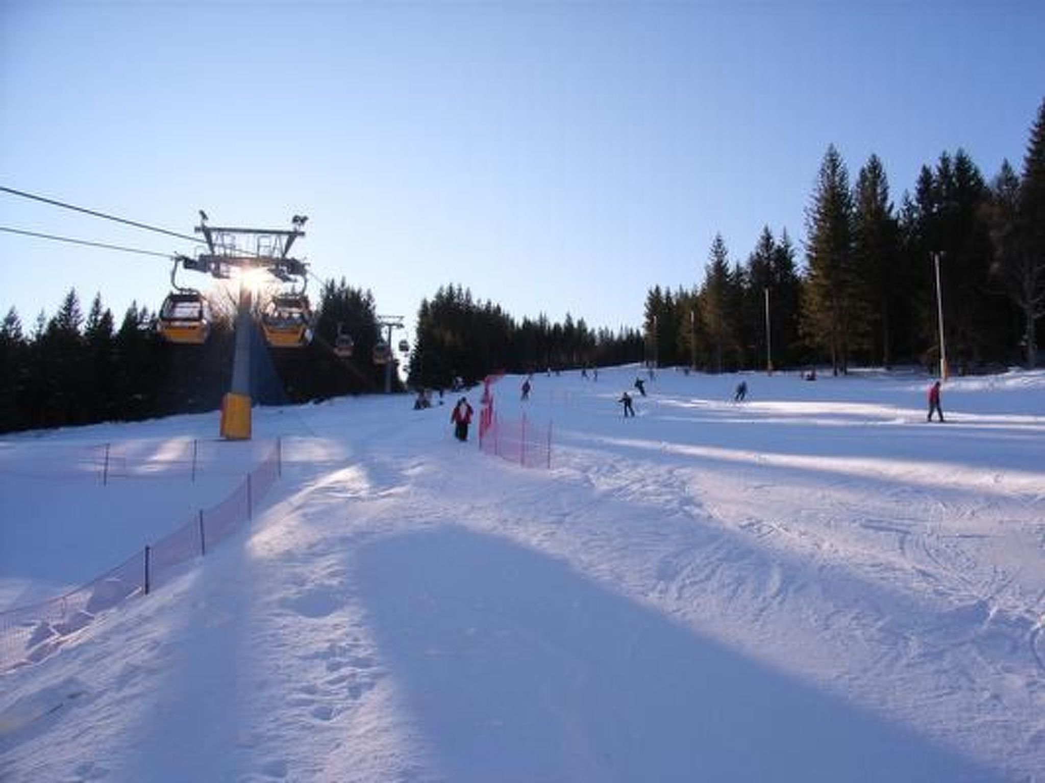 Blockhaus in Gajówka mit Kaminofen-Inside