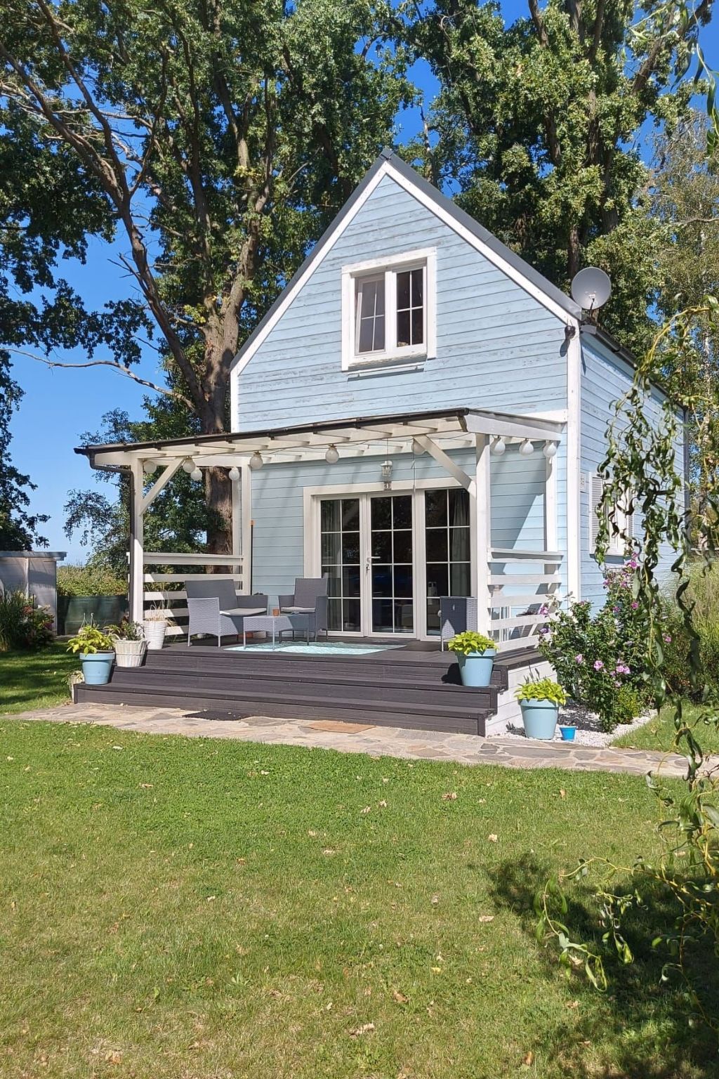 Ferienhaus mit umzäuntem Garten in Nowe Warpno (Polen) und 1 Hund erlaubt