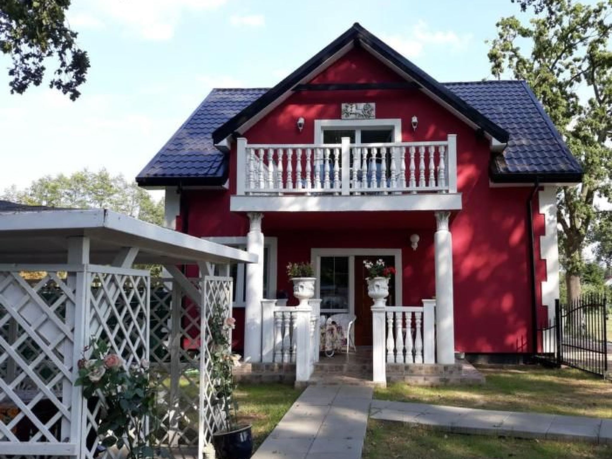 In Nowe Warpno direkt am Wasser