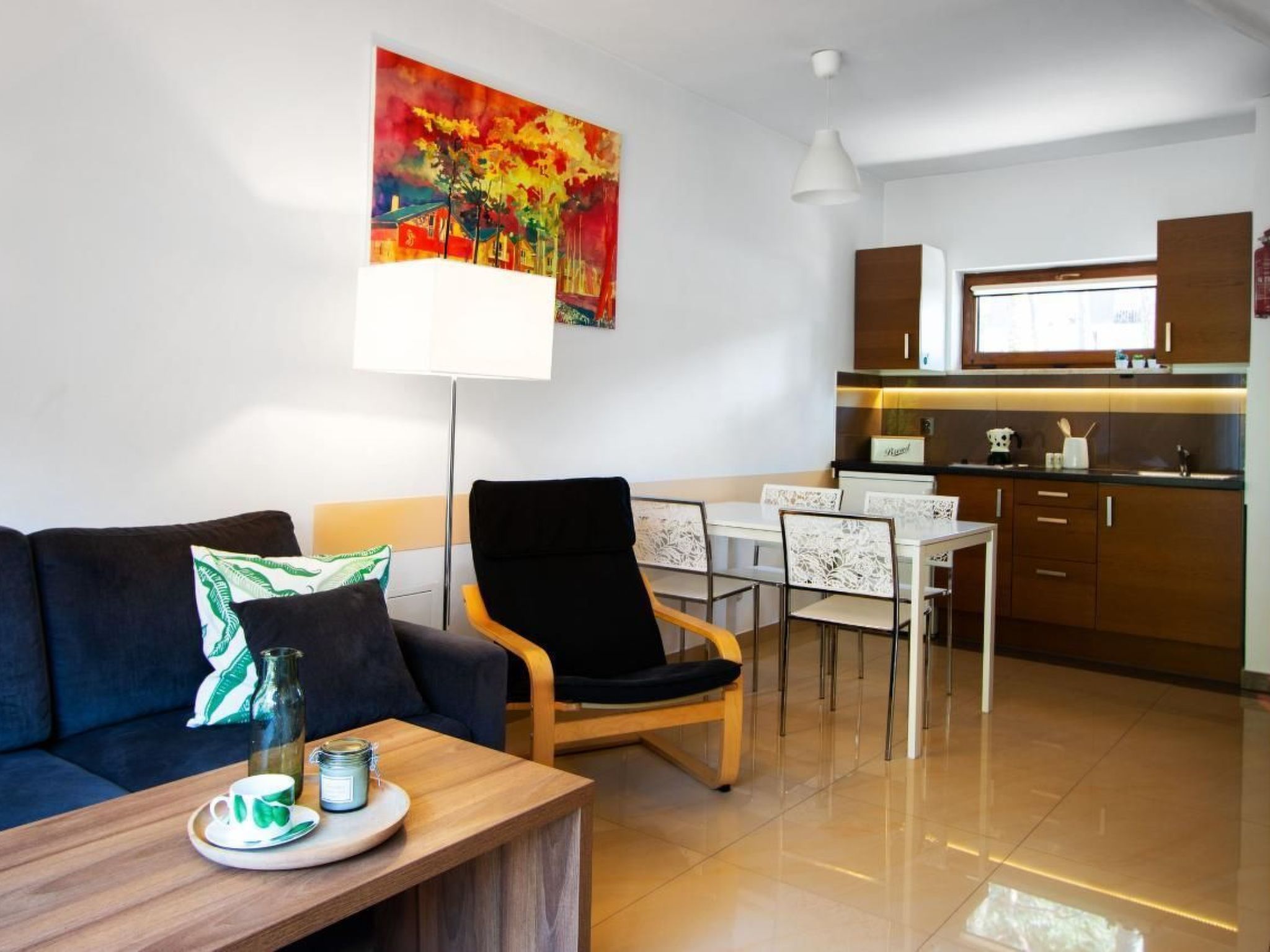 In Dźwirzyno mit Privater Terrasse-Binnen