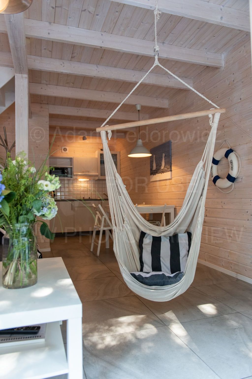 Marynarskie Domki mit der Aussicht auf Spielplatz-Binnen