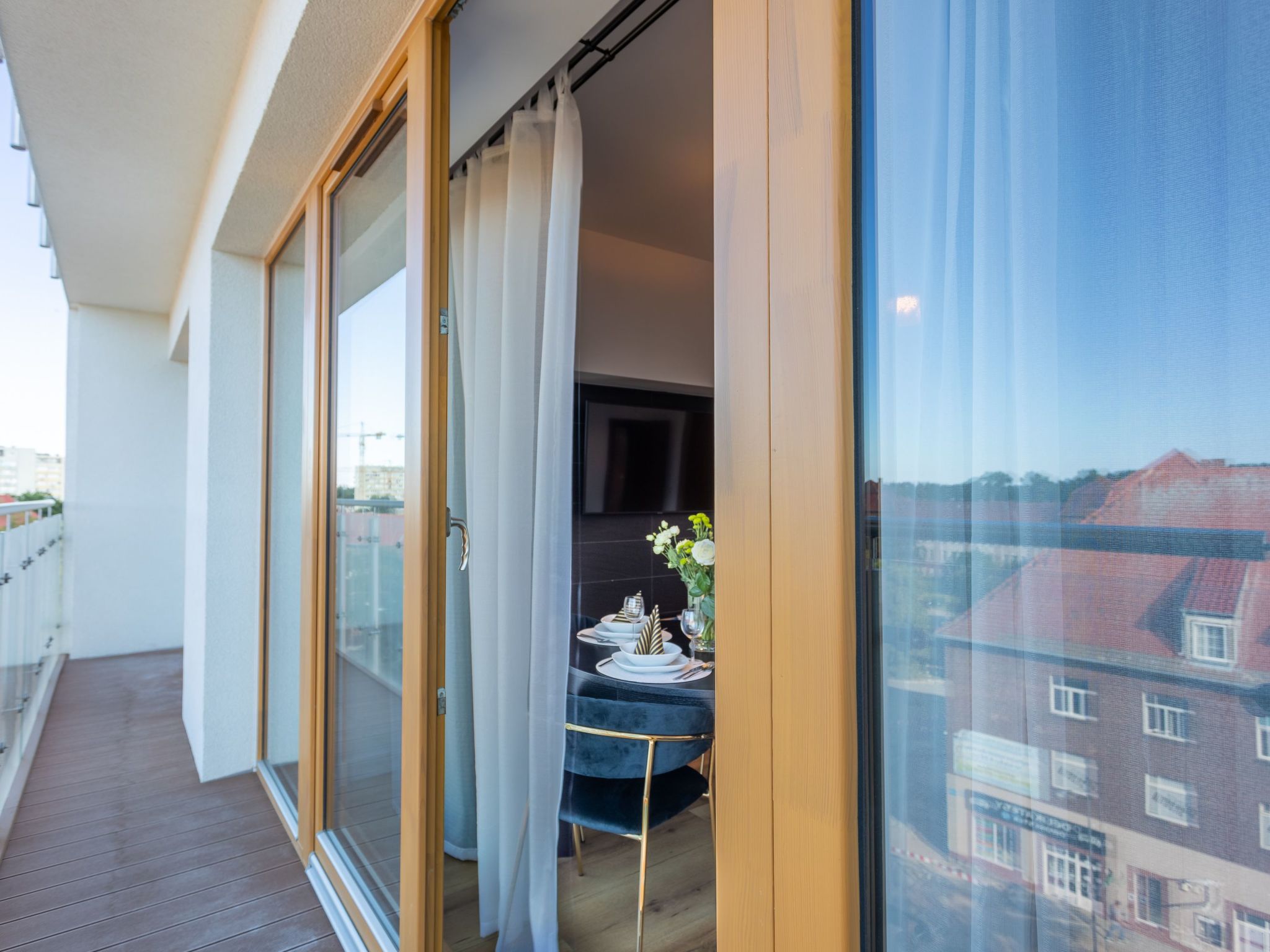 Appartement Tower 65 in einem ruhigen Stadtviertel — Terrace (2 of 15)